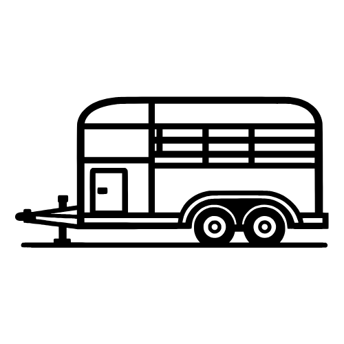 Livestock Trailer Icon - Vector Graphics - Digital File Digital My Custom Designs PDF
