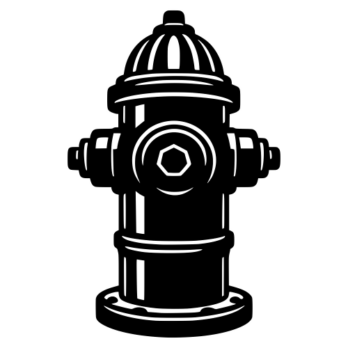 Fire Hydrant Silhouette - Vector Graphics - Digital File Digital My Custom Designs PDF