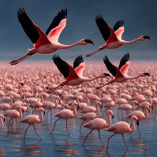 Flamingos - Lake Nakuru Kenya - Africa - Rendered - Digital File Digital My Custom Designs PDF
