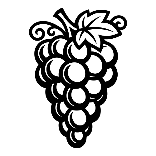 Grapes Cluster - Digital File - XCS Friendly Digital My Custom Designs PDF