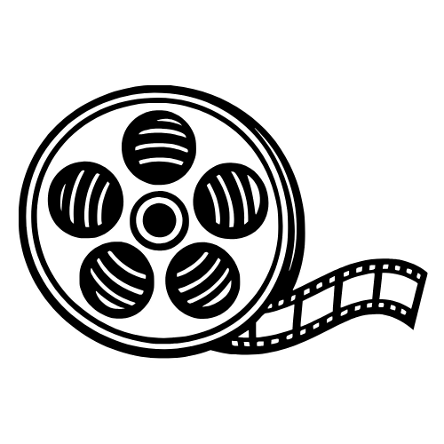 Film Reel Sketch - Vector Graphics - Digital File