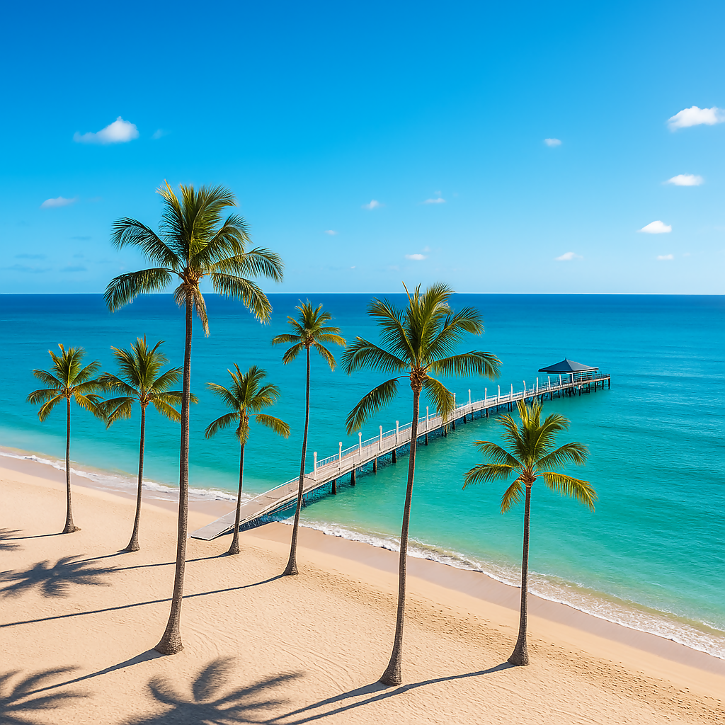 Fort DeRussy Beach Park - Waikiki Beach (Oahu) - Hawaii United States - Rendered - Digital File Digital My Custom Designs PDF