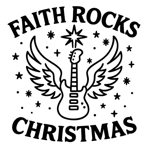 Faith Rocks Christmas - Digital File- XCS Friendly Digital My Custom Designs PDF