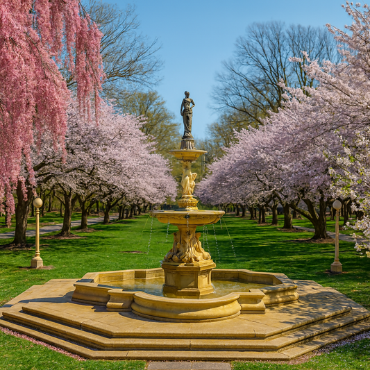 Josephine Fountain - Brandywine Park - Delaware United States - Rendered - Digital File Digital My Custom Designs PDF