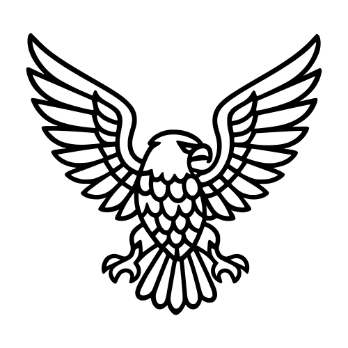 Eagle Outline - Digital File - XCS Friendly Digital My Custom Designs PDF