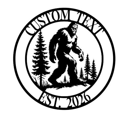 Sasquatch - Wall / Home Decor - Digital File Digital My Custom Designs ZIP File