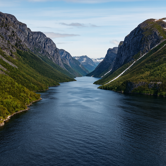Western Brook Pond - Gros Morne National Park - Newfoundland and Labrador Canada - Rendered - Digital File Digital My Custom Designs PDF