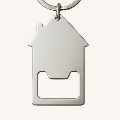 Engravable House Keychain Bottle Opener Keychain My Custom Designs