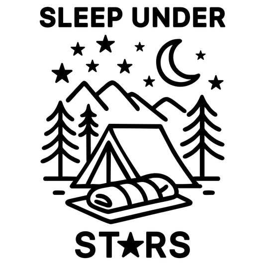 Sleep Under Stars - Digital File - XCS Friendly Digital My Custom Designs PNG