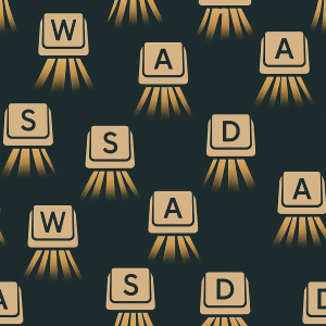 Gaming and Pop Culture - Stylized Keyboard WASD Keys - Pattern - Digital File Digital My Custom Designs PDF