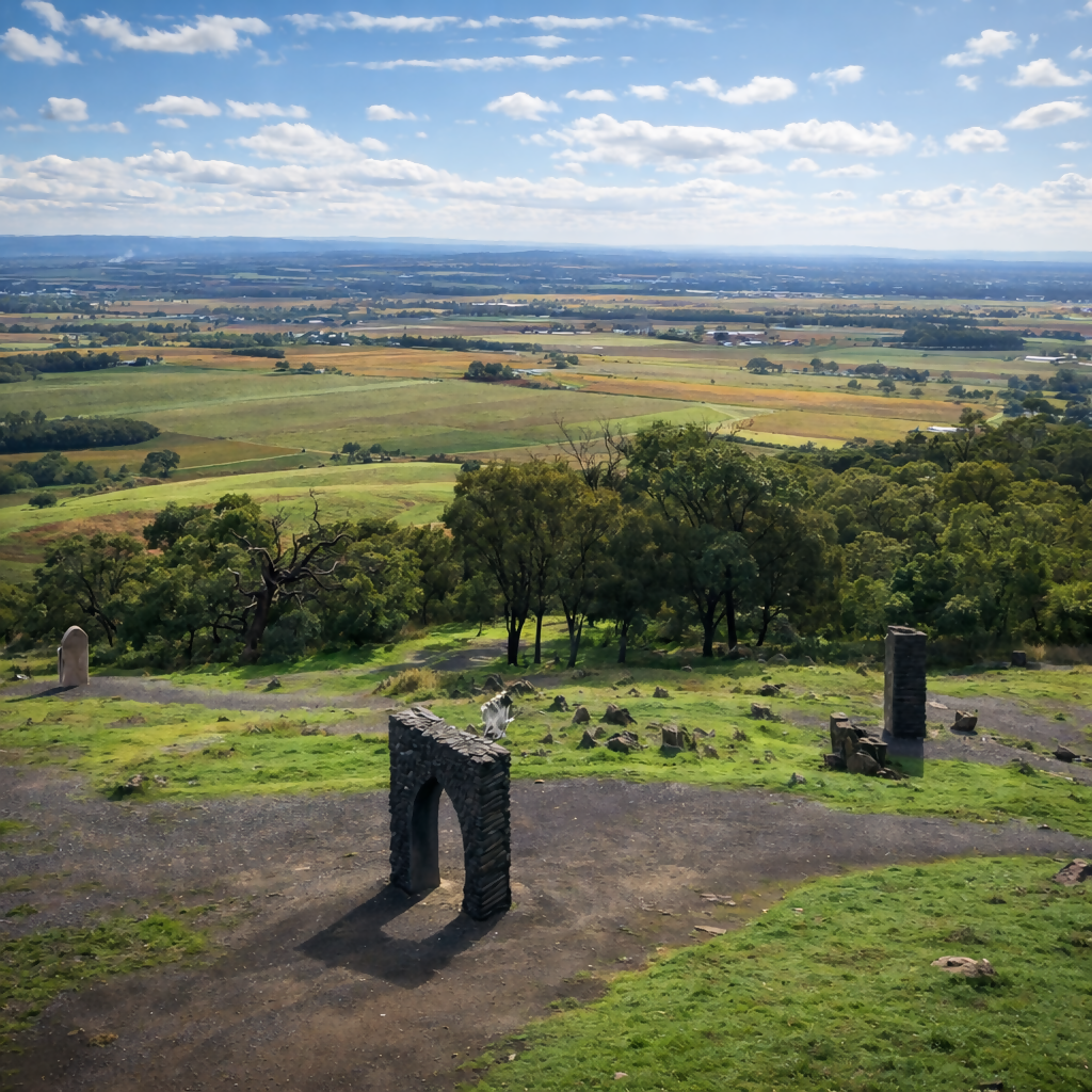 Mengler Hill Lookout and Sculpture Park - Barossa Valley South Australia - Australia -Rendered - Digital File Digital My Custom Designs PDF