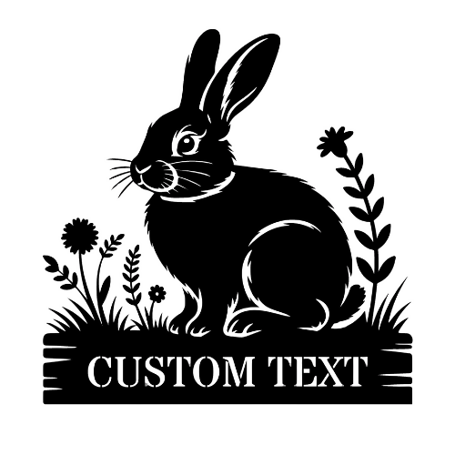 Easter Bunny - Wall Home Decor - Digital File Digital My Custom Designs ZIP File