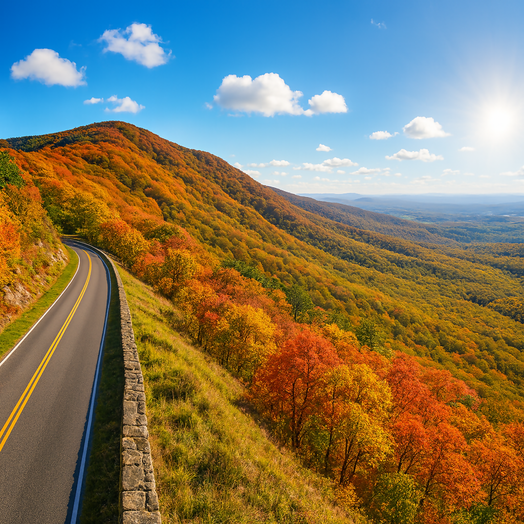 Skyline Drive - Shenandoah National Park - Virginia United States - Rendered - Digital File Digital My Custom Designs PDF