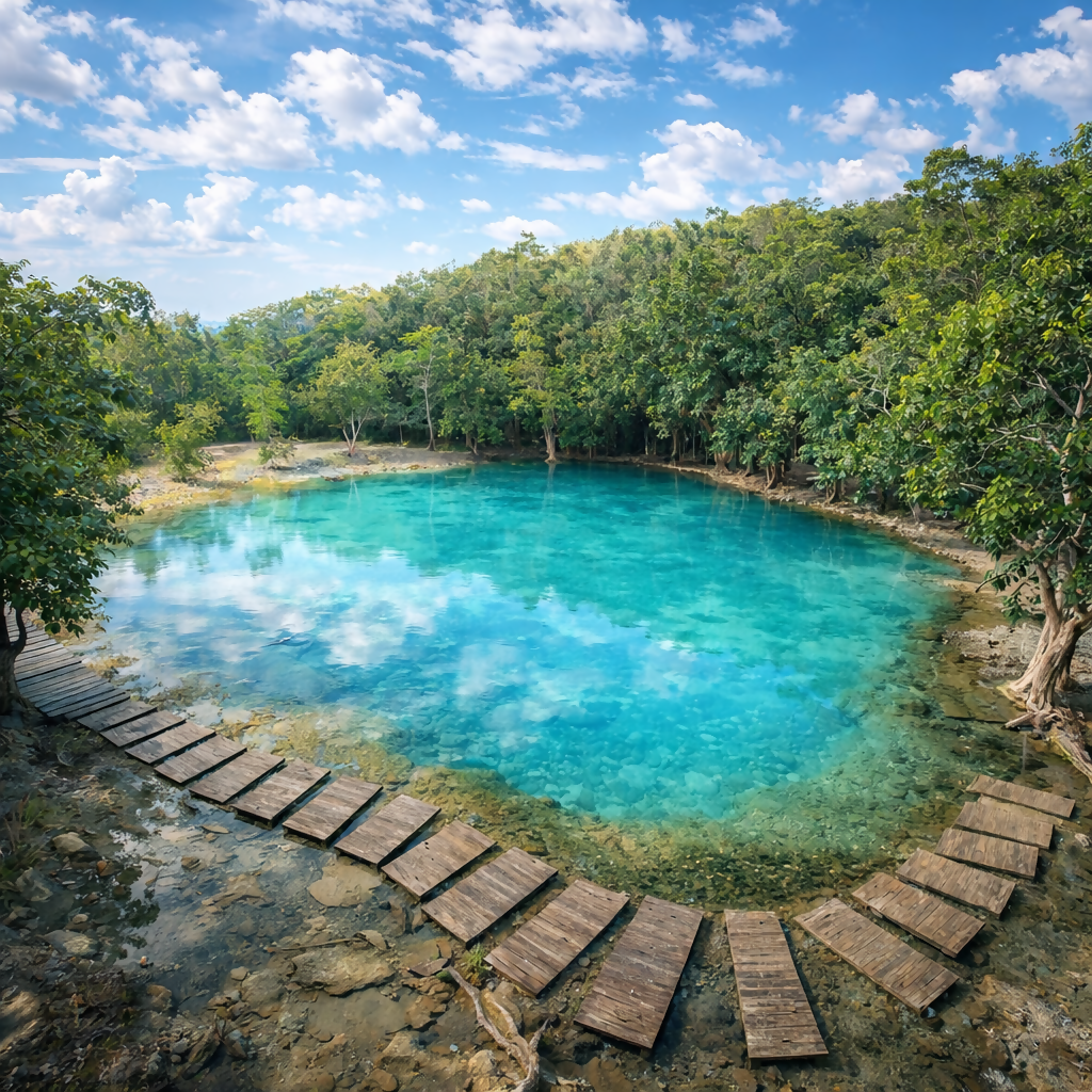Emerald Pool - Krabi Thailand - Asia - Rendered - Digital File Digital My Custom Designs PDF