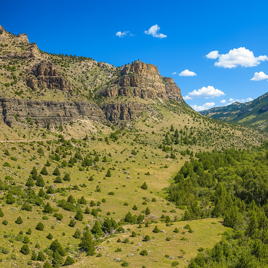Ten Sleep Canyon - Bighorn National Forest - Wyoming United States - Rendered - Digital File Digital My Custom Designs PDF