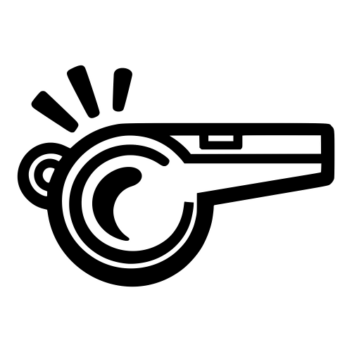Police Whistle Icon - Vector Graphics - Digital File Digital My Custom Designs PDF