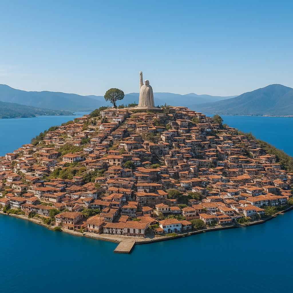 Pátzcuaro & Janitzio Island (Pátzcuaro y Isla de Janitzio) - Michoacán Mexico - Rendered - Digital File Digital My Custom Designs PDF