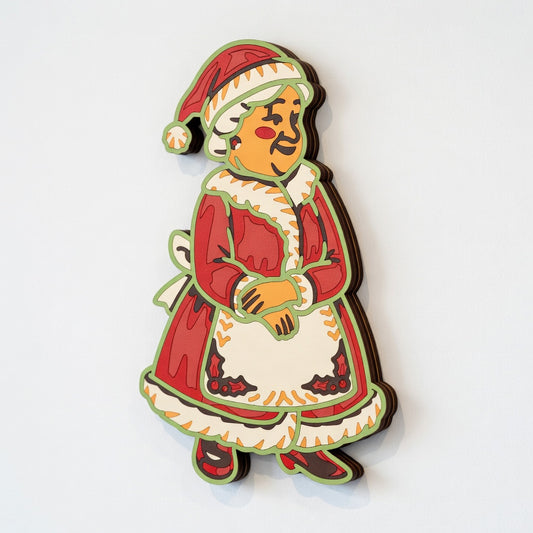 Mrs. Clause - Layered Line Design - Digital File Digital My Custom Designs