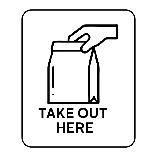 Take Out Here - Digital File - XCS Friendly Digital My Custom Designs PDF