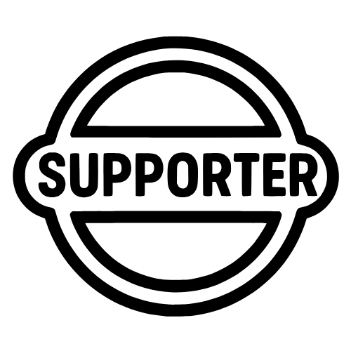 Supporter Text Badge - Digital File - XCS Friendly Digital My Custom Designs PDF