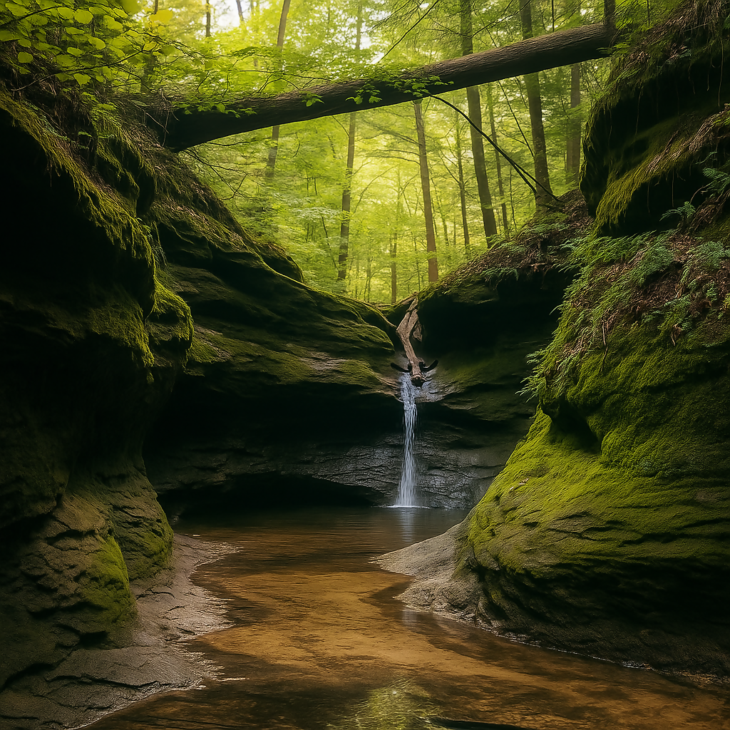 Punch Bowl - Turkey Run State Park - Indiana United States - Rendered - Digital File Digital My Custom Designs PDF