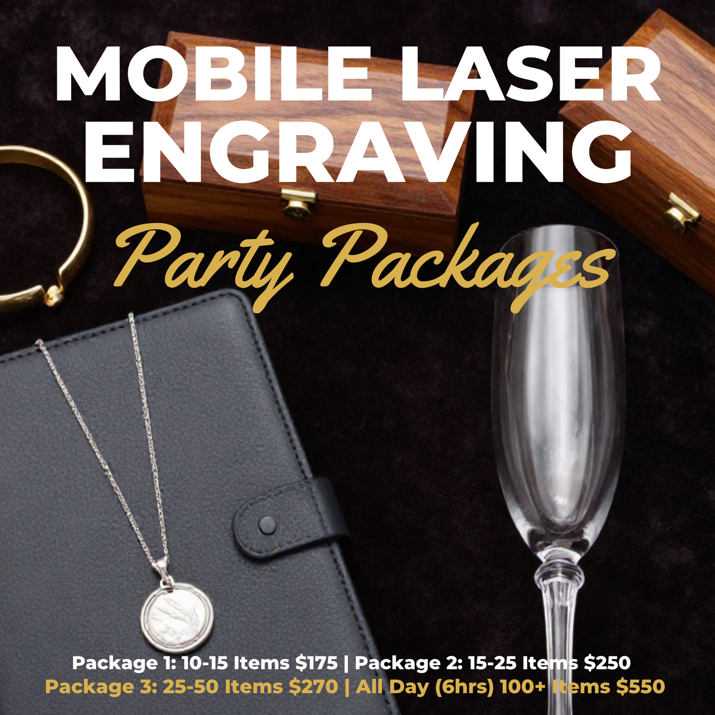 Mobile Laser Engraving Service Business | Party | Personal