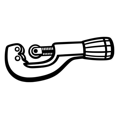 Pipe Cutter Illustration - Vector Graphics - Digital File