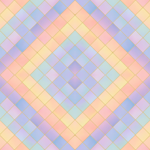 Minimal and Modern - Pastel Ombre Diagonal Blocks With Thin Gold Outlines - Pattern - Digital File Digital My Custom Designs PDF