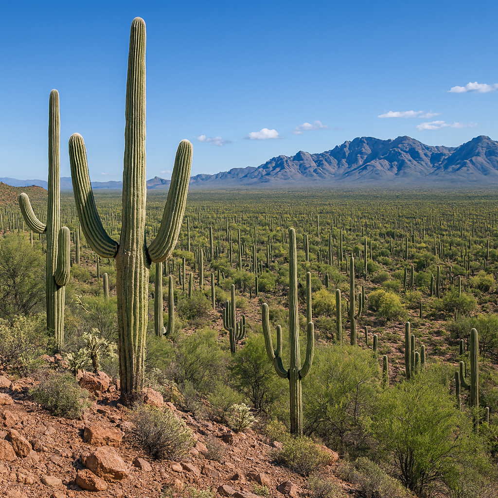 Saguaro National Park - Sonoran Desert - Arizona United Statesa - Rendered - Digital File Digital My Custom Designs PDF