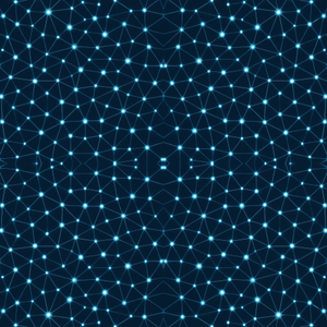 Technology and Digital - Electric Energy Network Nodes With Glowing Orb - Pattern - Digital File