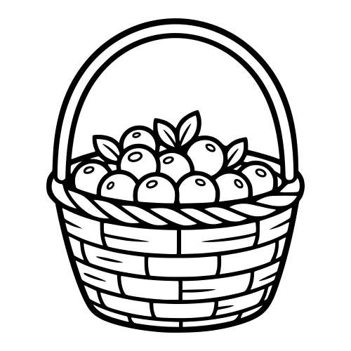 Basket with Berry - Digital File - XCS Friendly Digital My Custom Designs PDF