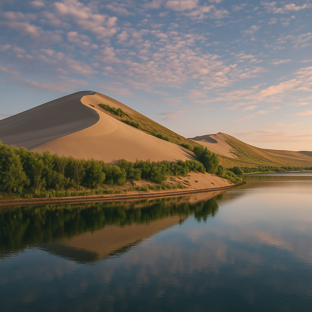 Dune Lake - Bruneau Dunes State Park - Idaho United States - Rendered - Digital File Digital My Custom Designs PDF