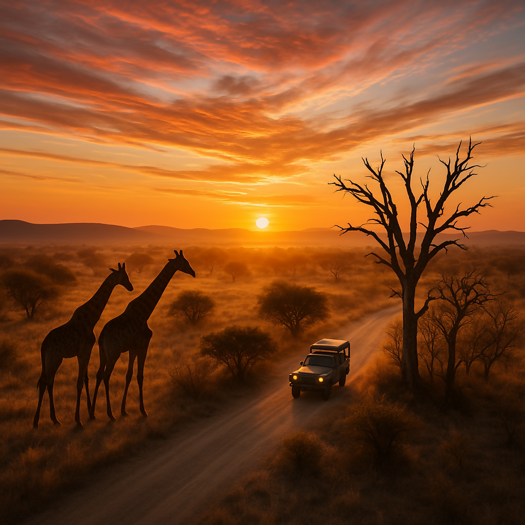 Night Drives - Kruger National Park South Africa - Africa - Rendered - Digital File Digital My Custom Designs PDF