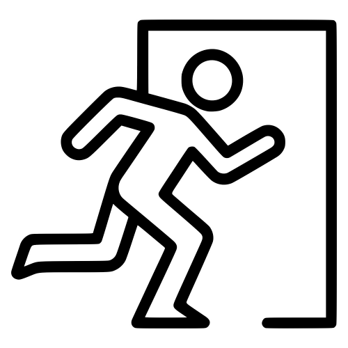 Emergency Exit Running Figure - Digital File - XCS Friendly Digital My Custom Designs PDF