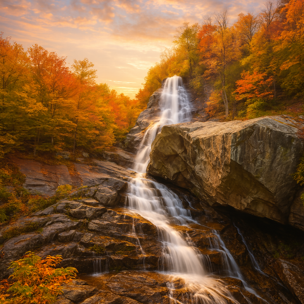 Apple Orchard Falls - Blue Ridge Parkway - Virginia United States - Rendered - Digital File Digital My Custom Designs PDF