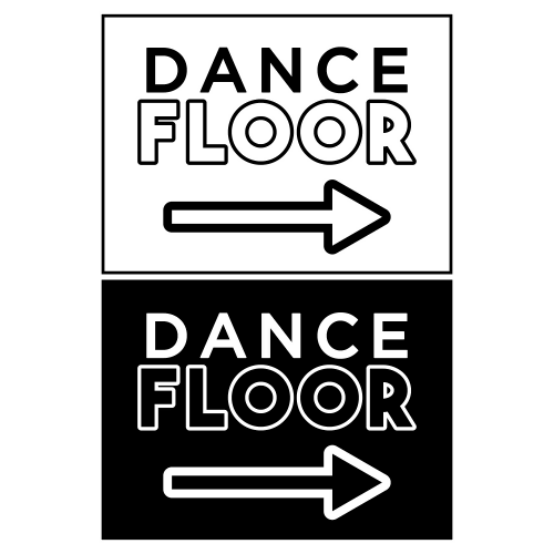 Dance Floor Sign - Digital File - XCS Friendly Digital My Custom Designs PDF