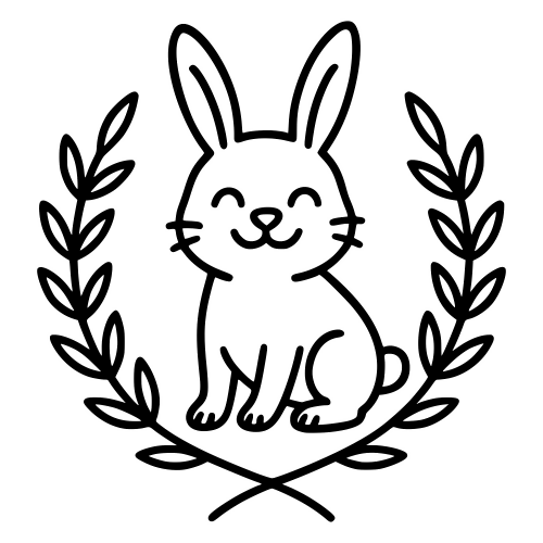 Bunny Wreath Sketch - Digital File - XCS Friendly Digital My Custom Designs PDF