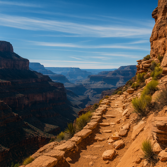 Grand Canyon National Park Hiking Trail - Arizona United States - Rendered - Digital File Digital My Custom Designs PDF