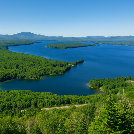 Mooselookmeguntic Lake - Rangeley Lakes National Scenic Byway - Maine United States - Rendered - Digital File Digital My Custom Designs PDF