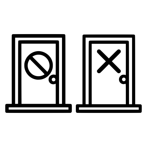 Closed Door Icon - Digital File - XCS Friendly Digital My Custom Designs PDF