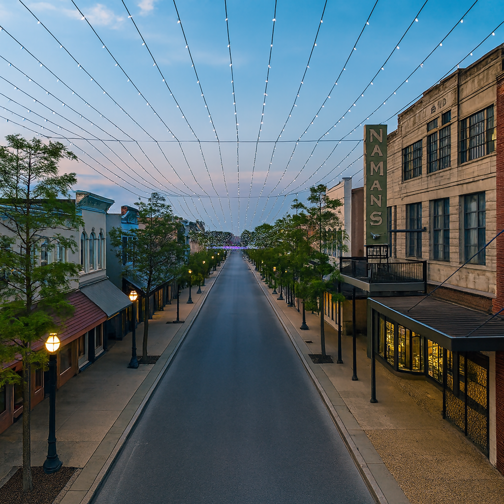 Dauphin Street - Mobile Historic District - Alabama United States - Rendered - Digital File Digital My Custom Designs PDF