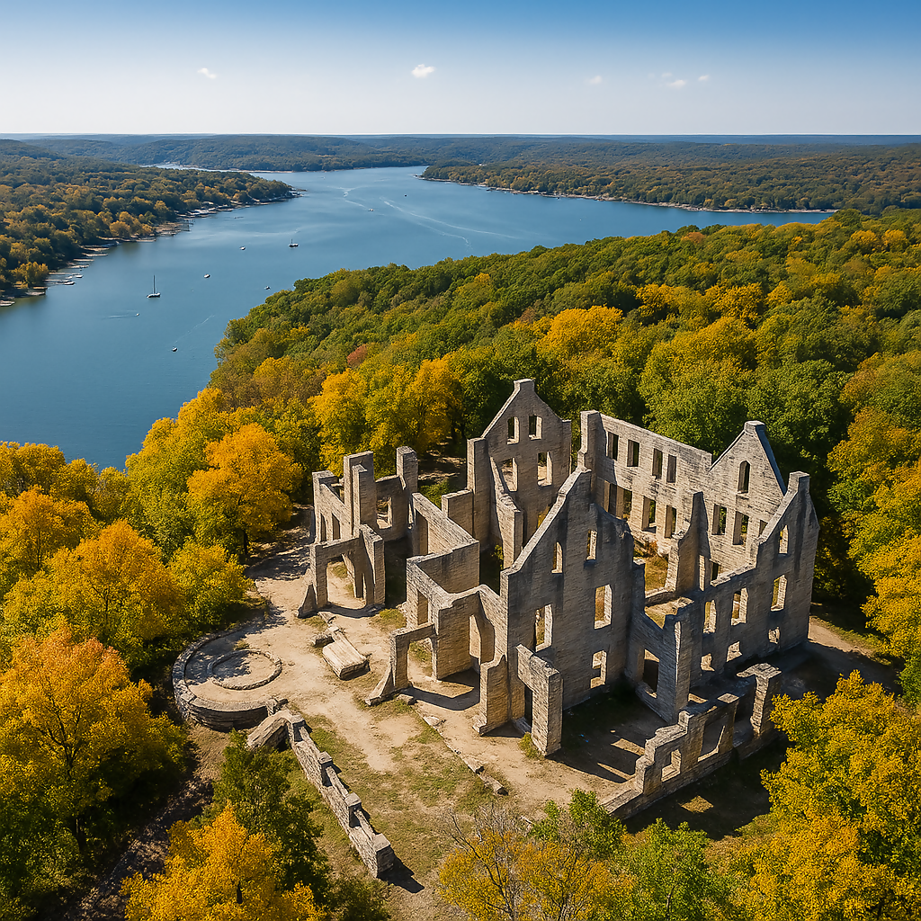 Ha Ha Tonka Castle Ruins - Ha Ha Tonka State Park - Missouri United States- Rendered - Digital File Digital My Custom Designs PDF