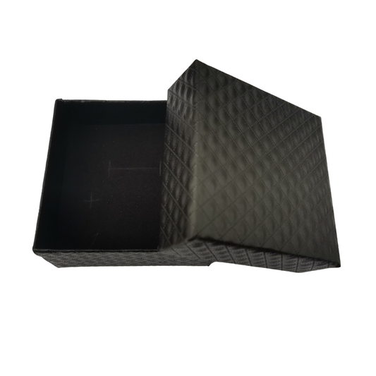 Quilted Style Black Gift Box - Pack of 6 - Seller Supplies My Custom Designs