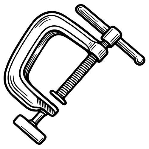 Welding Clamp Sketch - Digital file - XCS Friendly Digital My Custom Designs PDF
