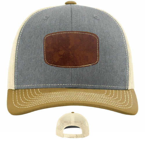 Classic Ball Cap with Customized Curved Rectangle Patch