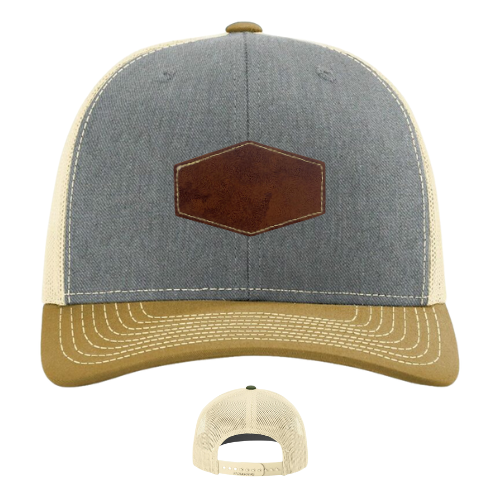 Classic Ball Cap with Customized Hexagon Patch