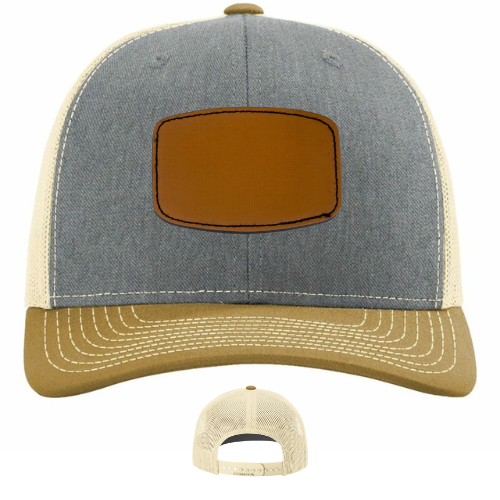 Classic Ball Cap with Customized Curved Rectangle Patch