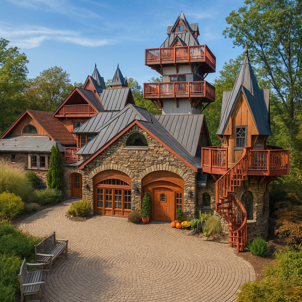 Landoll's Mohican Castle - Mohican State Park - Ohio United States - Rendered - Digital File Digital My Custom Designs PDF