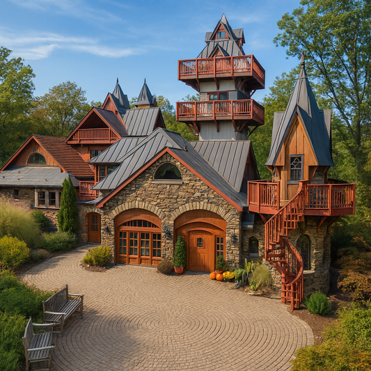 Landoll's Mohican Castle - Mohican State Park - Ohio United States - Rendered - Digital File Digital My Custom Designs PDF