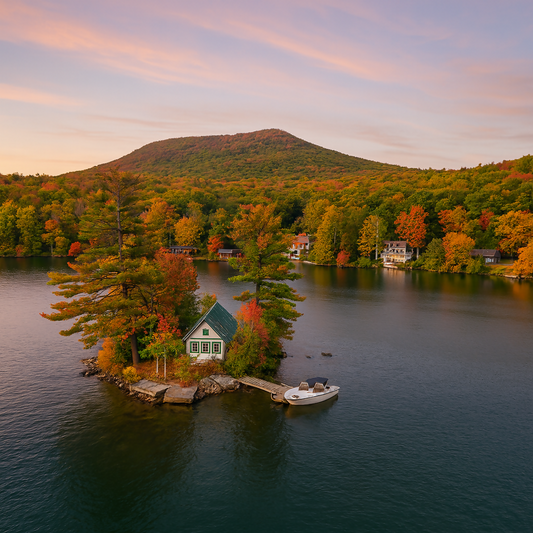 Woodmans Cove Island - Lake Winnipesaukee - New Hampshire United States - Rendered - Digital File Digital My Custom Designs PDF
